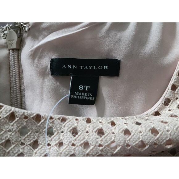 NWT $169 Ann Taylor Womens Sheath Dress Beige Wool-Blend Sleeveless Tall Size 8T - Picture 5 of 10